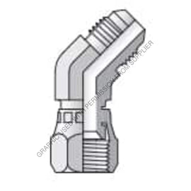PH  10 V6X S ELBOW,45DEG,SWIVEL