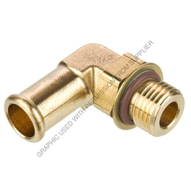 PH  1695HB64 ELBOW-7/16-20, 3/8 HOSE, 90, BRASS