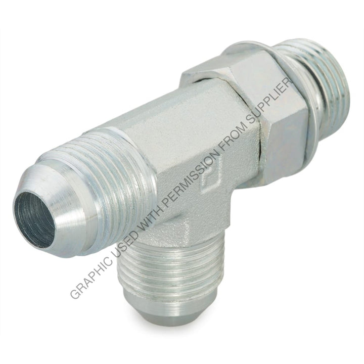 PH  16R50X TEE, RUN,  16 ORB/ 16 JIC MALE