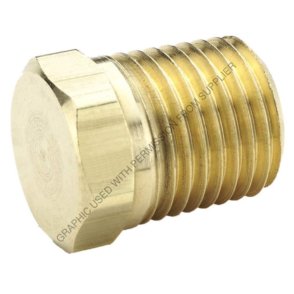 PH  218P8 PLUG - HEX, BRASS, 1/2  NPT