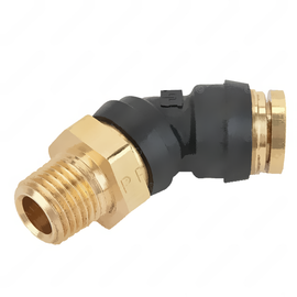 PH  379PTC6 4BL ELBOW 45, COMP,  6 PTC,  4 MNPT, BLK BTN