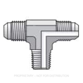 PH  8STXS TEE BRANCH ACCESSORY, STEEL, JIC TUBE
