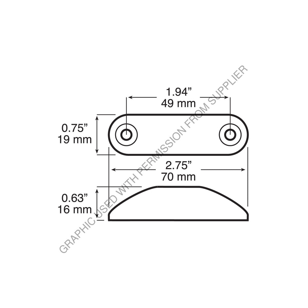 PMG 168A LIGHT - LED CLEARANCE AMBER
