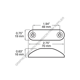PMG M168CA BT2 LED CLEARANCE LIGHT WITH BULLET TERMINAL