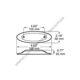 PMG V178XA LED MARKR LGHT AMBER