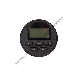 PSO PP604194 CLOCK, BLACK BEZEL, GREEN ILLUMINATION
