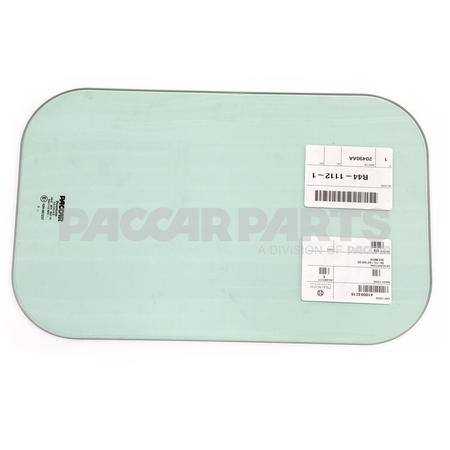 R44-1112-1 GlassRear Side Window Grn Tint