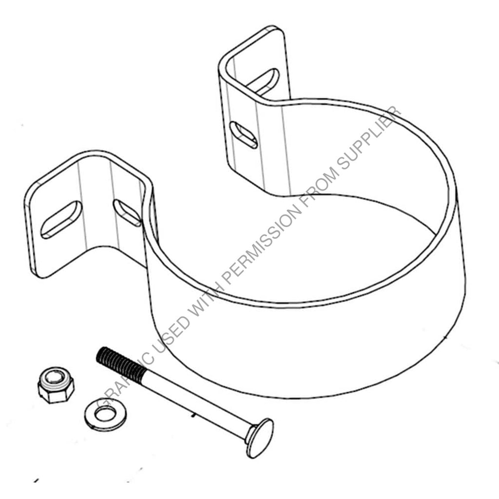 RAI RK11 2005 REPL KIT, STEEL CLAMP BLACK