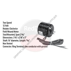 RDH RD5 10491 0 MOTOR - 12 VOLT - 2S