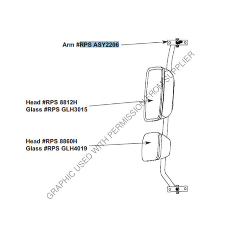 MIRROR ARM DRIVER SIDE
