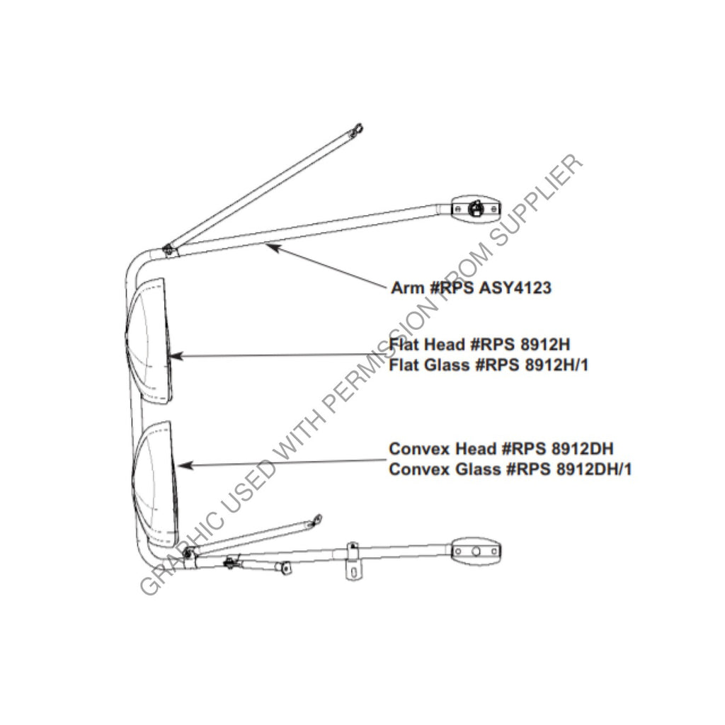 RPS ASY4123 ARM ASSY PASSENGER COMPLETE