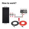 RS-10101 10 Gauge Extension Cable to Connect Solar Panel to Charge Controller (10 Feet Red & Black (Set))