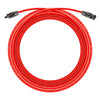 RS-75102 10 Gauge Solar Panel Extension Cable with Male and Female Solar Connector Ends (75 Feet Red & Black (Set))