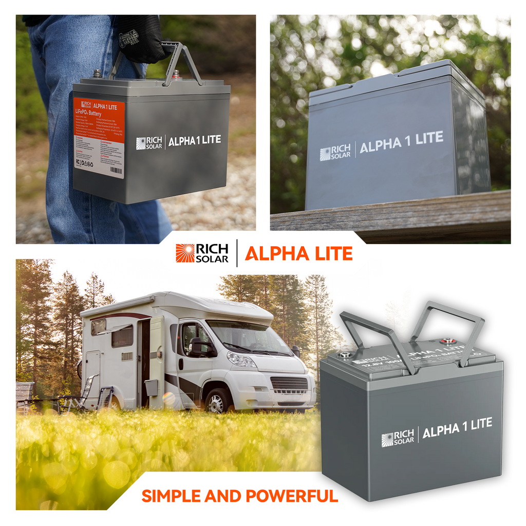 RS-B12100 ALPHA 1 LITE | 12V 100Ah LiFePO4 Battery