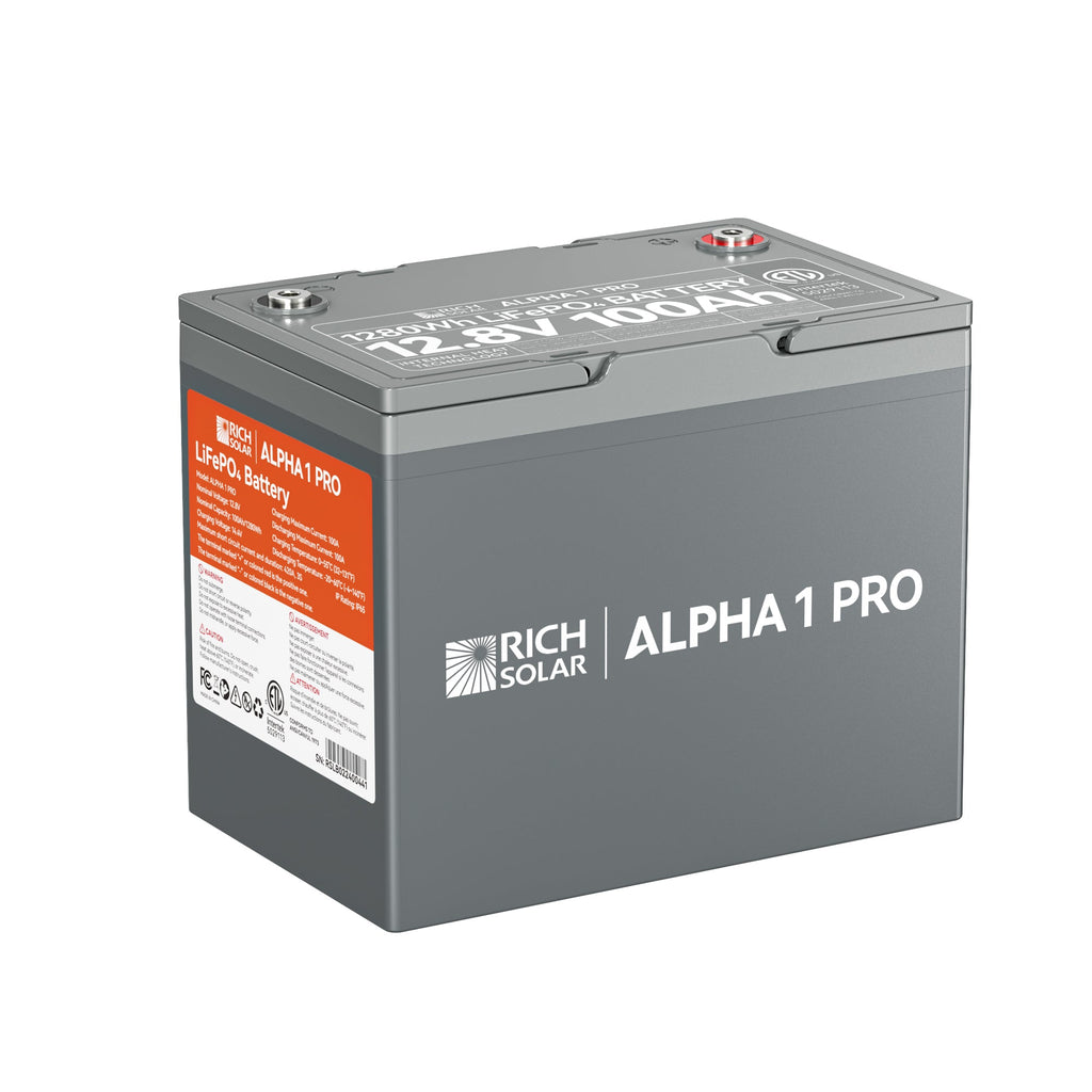 RS-B121SP ALPHA 1 PRO | 12V 100Ah LiFePO4 Battery