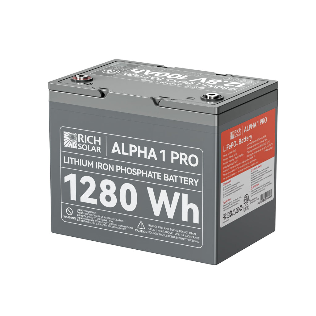 RS-B121SP ALPHA 1 PRO | 12V 100Ah LiFePO4 Battery