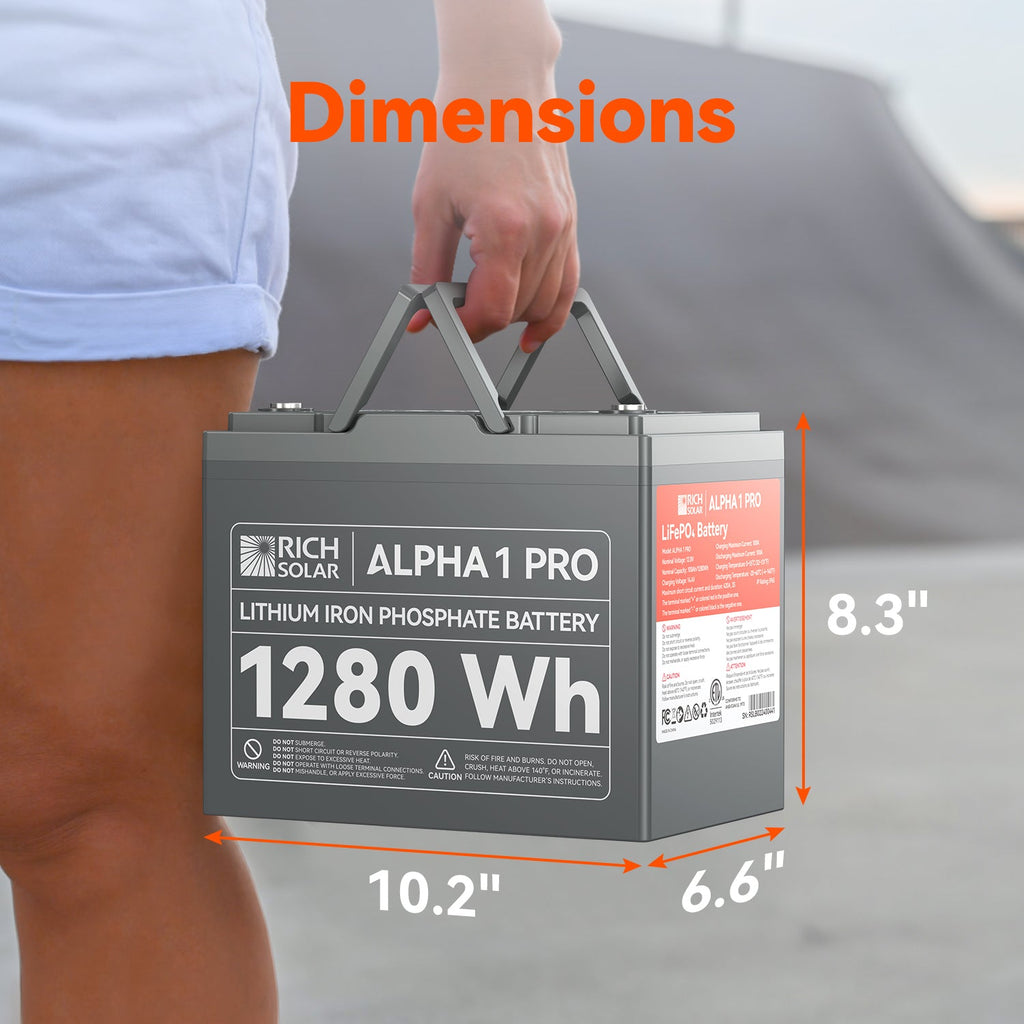 RS-B121SP ALPHA 1 PRO | 12V 100Ah LiFePO4 Battery