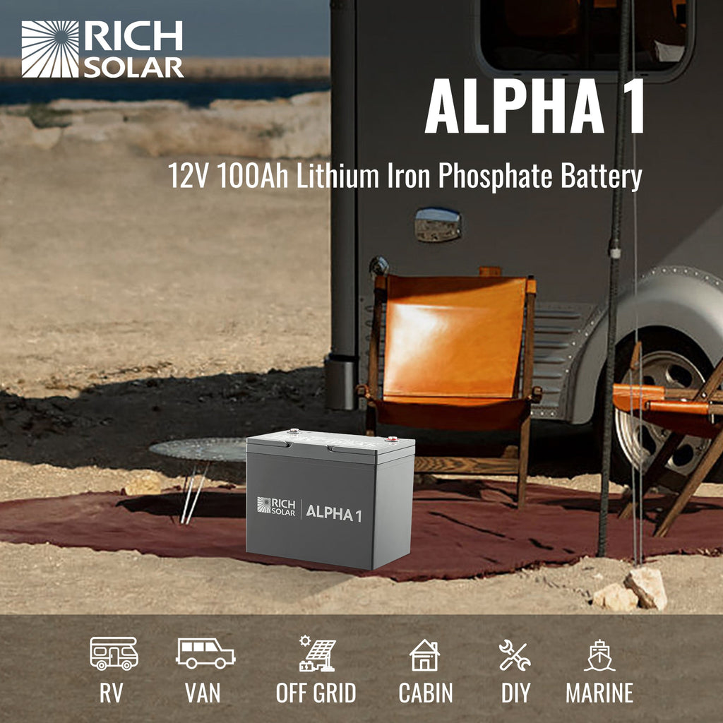 RS-B121S ALPHA 1 | 12V 100Ah LiFePO4 Battery