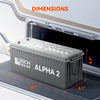 RS-B122S ALPHA 2 | 12V 200Ah LiFePO4 Battery
