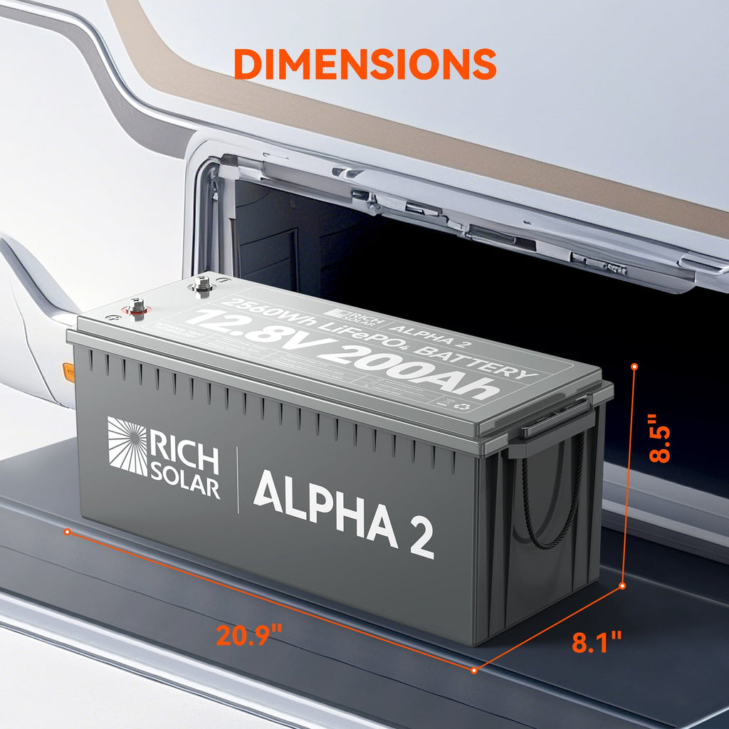 RS-B122S ALPHA 2 | 12V 200Ah LiFePO4 Battery