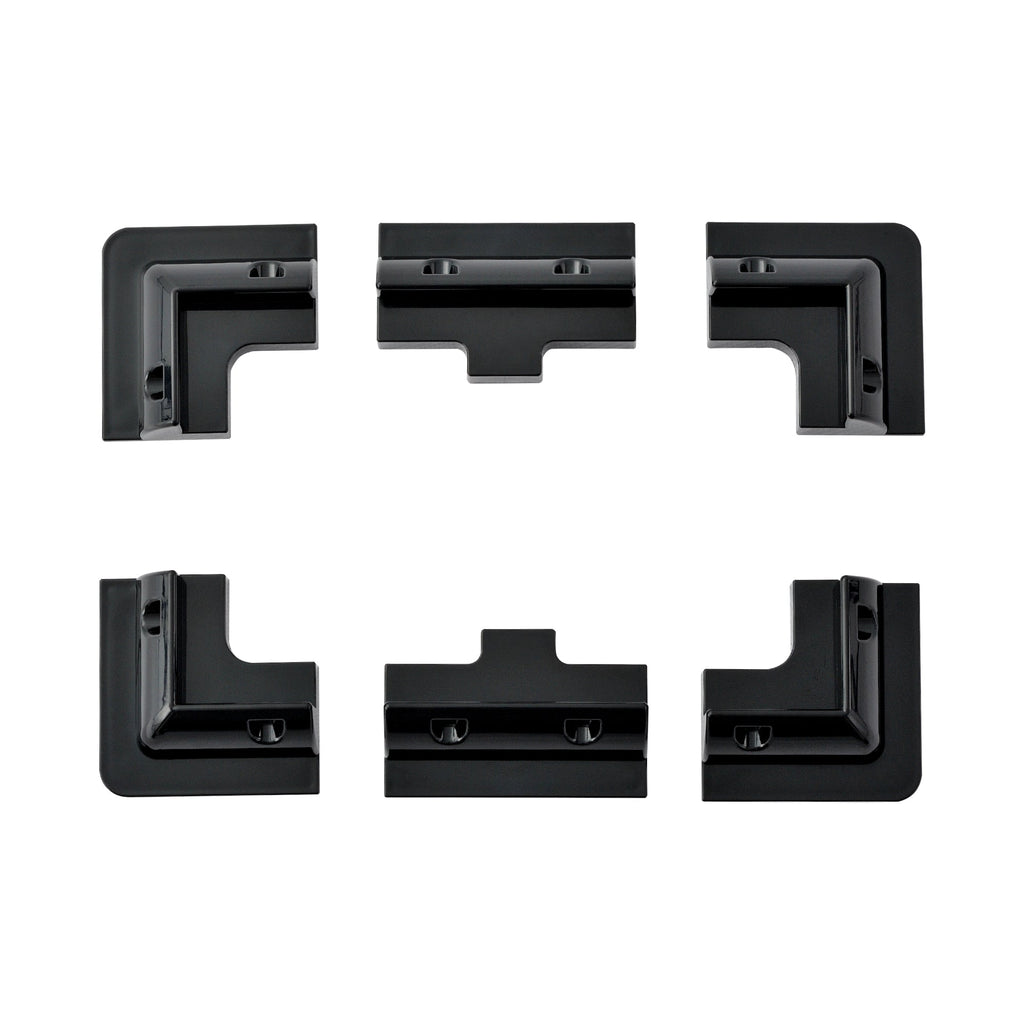 RS-CB6B Corner Bracket Mounts  (Black)