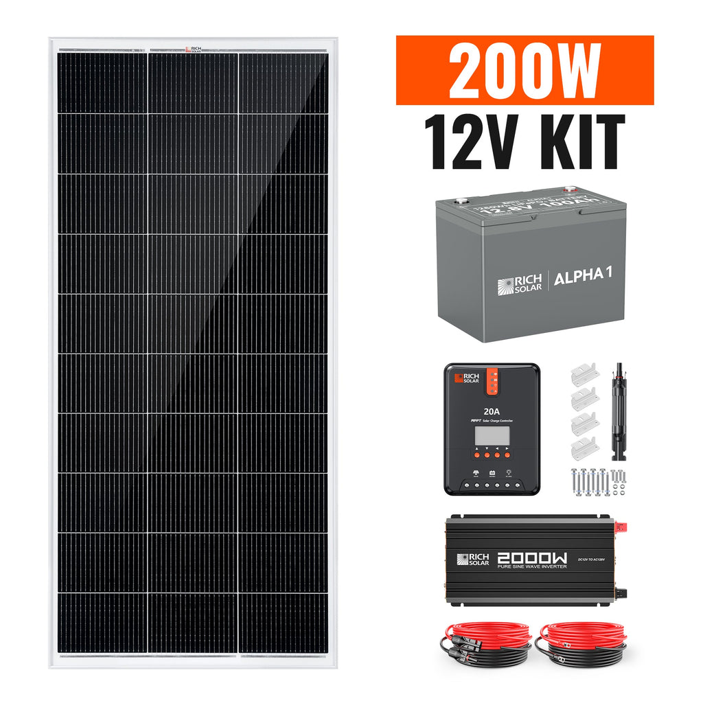 RS-CK200 200 Watt Complete Solar Kit
