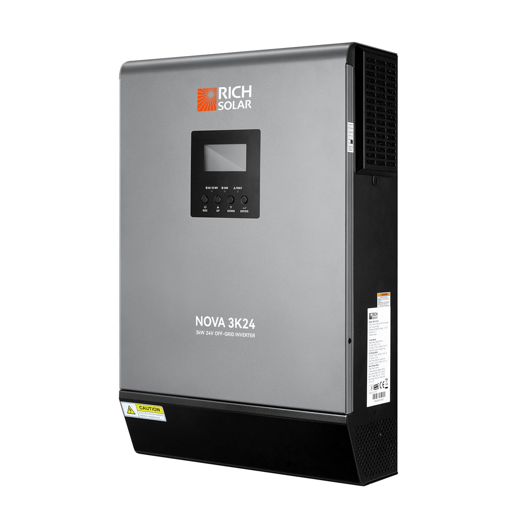 RS-H3024 NOVA MAX 3K | 3000 Watt (3kW) 24 Volt Off-Grid Hybrid Solar Inverter