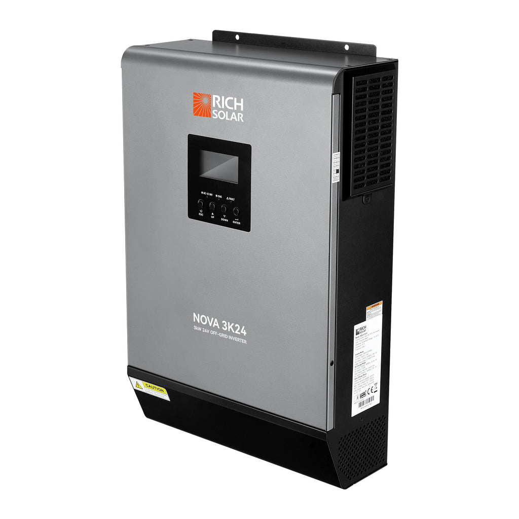 RS-H3024 NOVA MAX 3K | 3000 Watt (3kW) 24 Volt Off-Grid Hybrid Solar Inverter