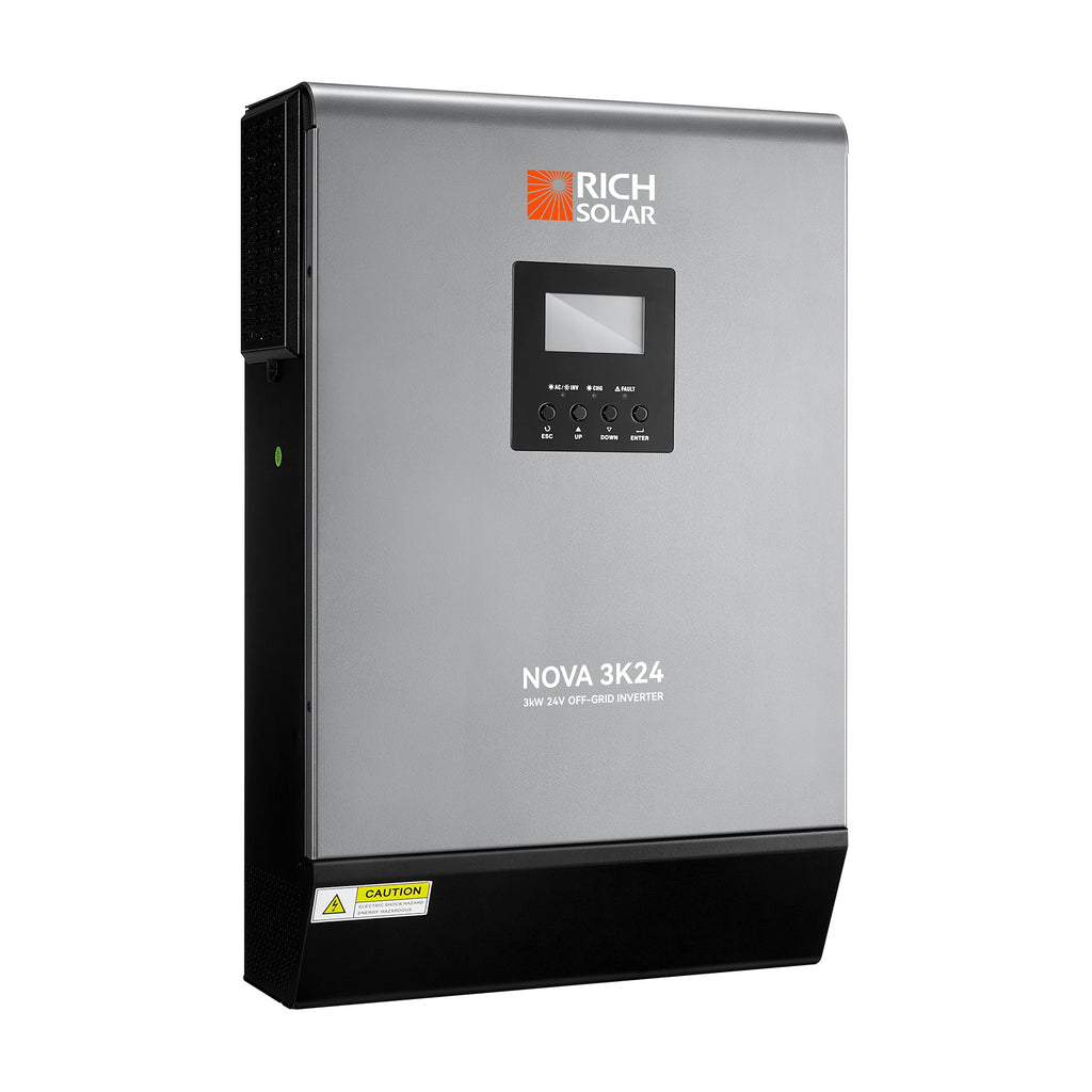RS-H3024 NOVA MAX 3K | 3000 Watt (3kW) 24 Volt Off-Grid Hybrid Solar Inverter