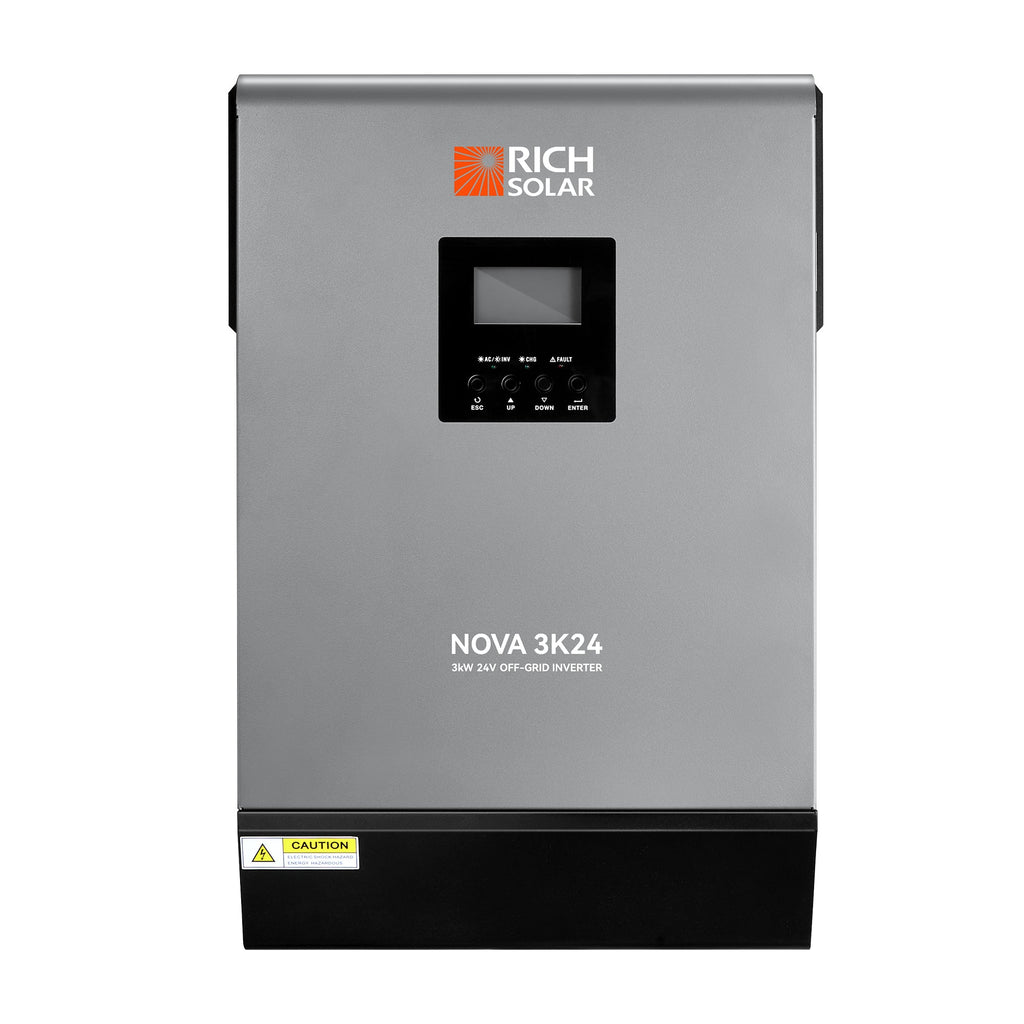 RS-H3024 NOVA MAX 3K | 3000 Watt (3kW) 24 Volt Off-Grid Hybrid Solar Inverter