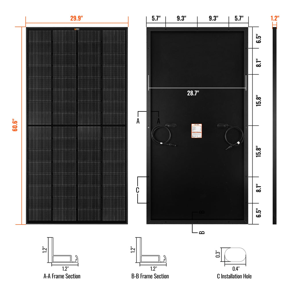 RS-M250 MEGA 250 | 250 Watt Solar Panel
