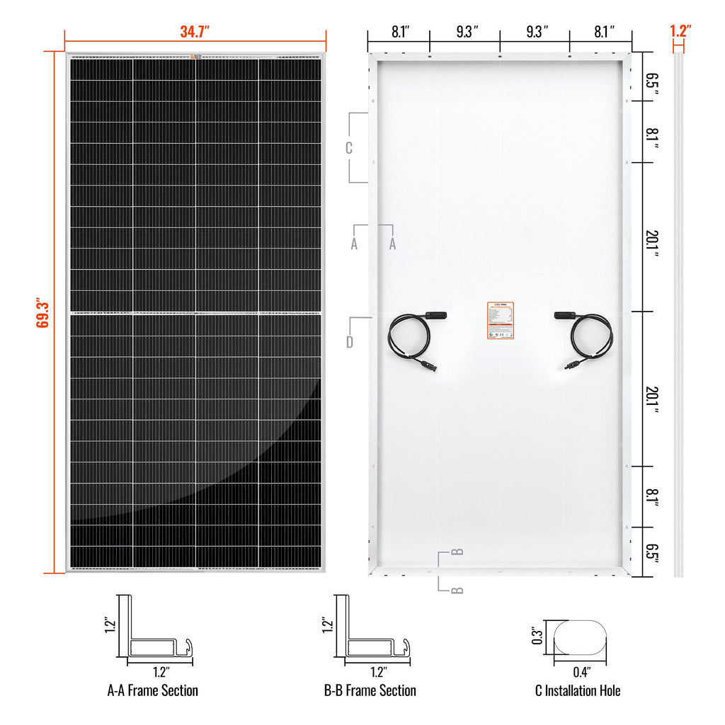 RS-M335-10 MEGA 335 - 10 (335 watt solar panels) (10 Panels)