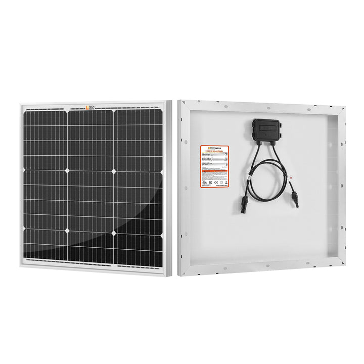 RS-M50 MEGA 50 | 50 Watt Solar Panel | Compact 12V Off-Grid Solar Panel for Boats, Vans, Trailers | 25-Year Output Warranty | UL Certified