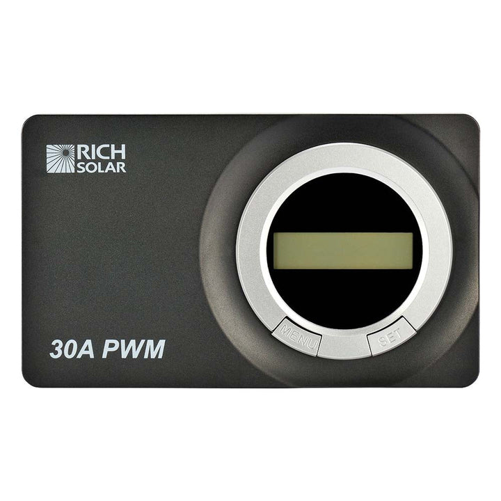 RS-PWM30RV 30 Amp Flush Mount PWM Solar Charge Controller
