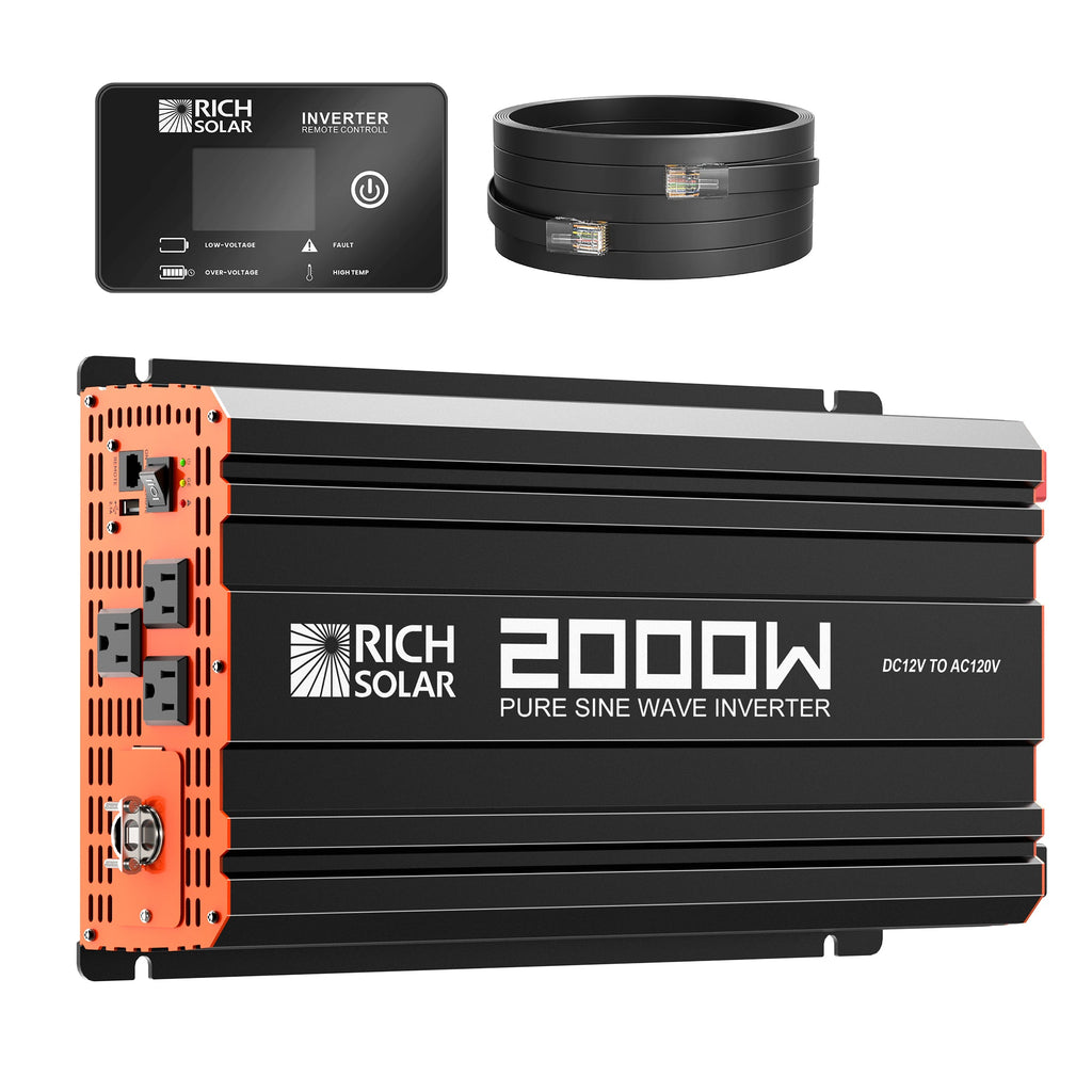 RS-V2P12 NOVA PURE 2K | 2000 Watt (2kW) 12 Volt Industrial Pure Sine Wave Inverter