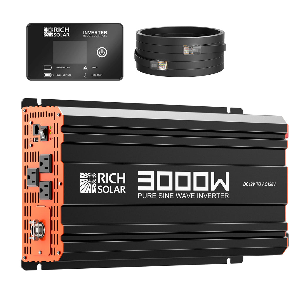 RS-V3P12 NOVA PURE 3K | 3000 Watt (3kW) 12 Volt Industrial Pure Sine Wave Inverter