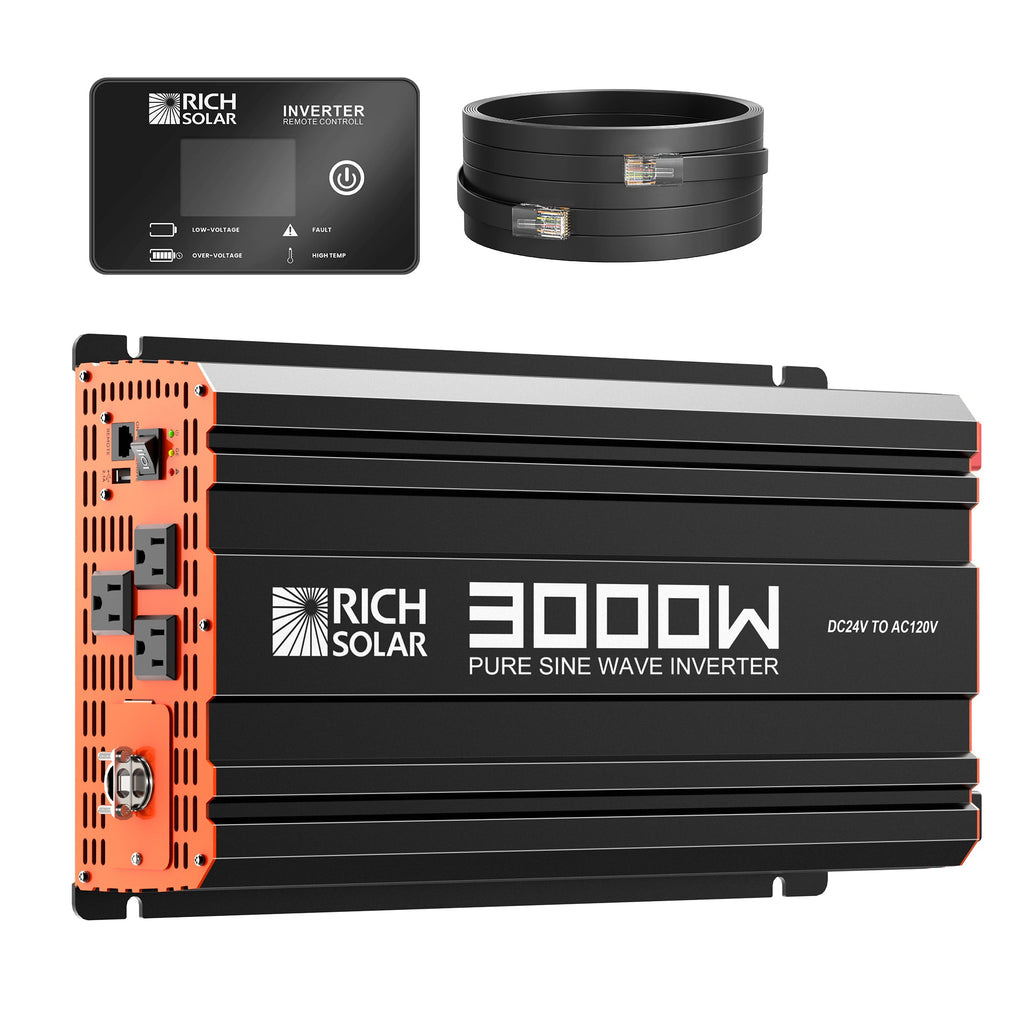 RS-V3P24 NOVA PURE MAX 3K | 3000 Watt (3kW) 24 Volt Industrial Pure Sine Wave Inverter