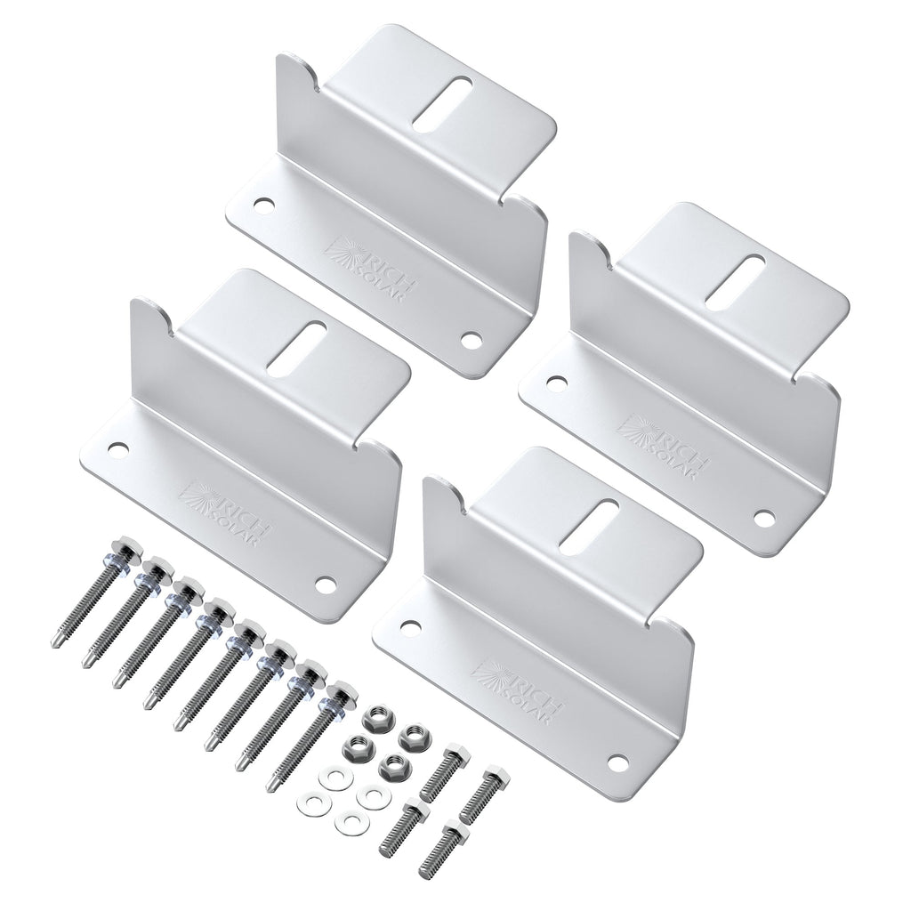 RS-ZB4C Z-Brackets Mounting Hardware Z-Brackets with Screws (3/4")