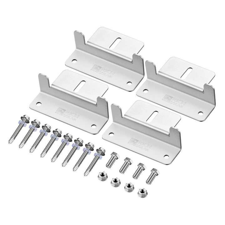 RS-ZB4C Z-Brackets Mounting Hardware Z-Brackets with Screws (3/4")