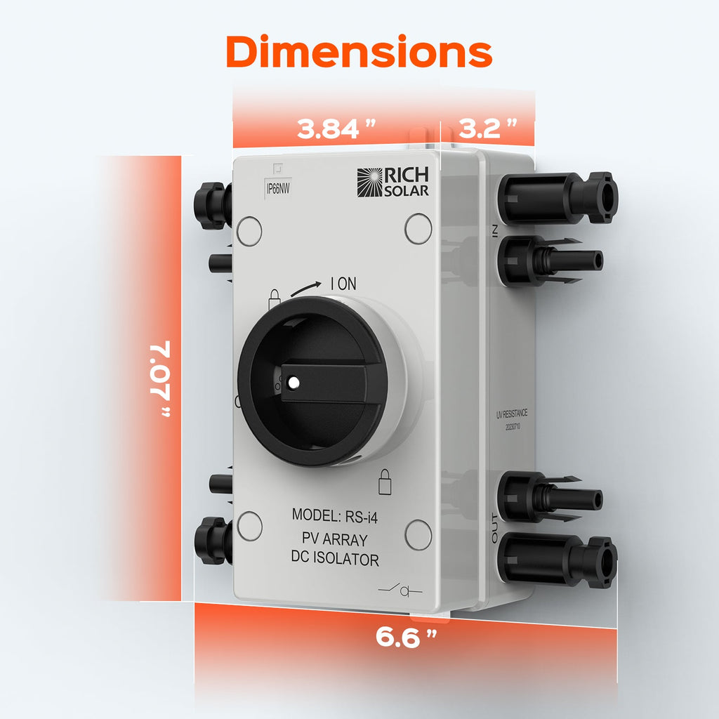 RS-i4 Solar PV DC Quick Disconnect Switch