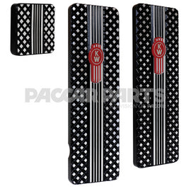 RWP235-5BP-KW Pedal Set Blk Pwdr Coat Kw Logo 9406