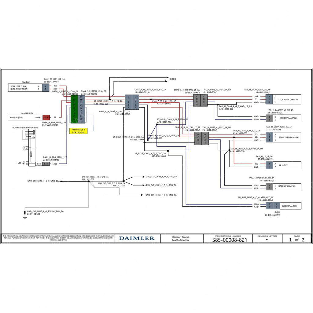 S85-00008-821 HARN,CHASSIS AFT,WS47,10/OBD16/GHG17