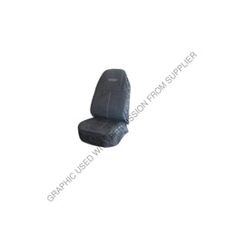 SET 181704XN1161 COVERALLS SEAT COVER, HIBACK-BLACK/BLACK