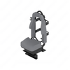 SET 185977LG402 SEAT-STATIC,SCBA,GRY VL/CRDR