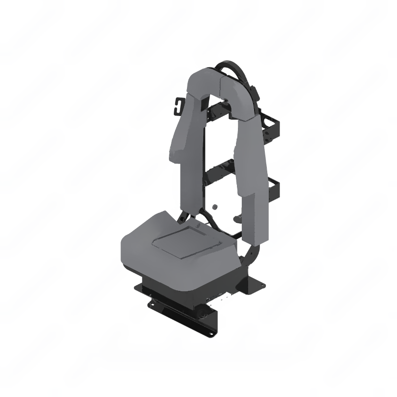 SET 185980CG38 SEAT-STATIC,SCBA,GRAY CRDR,CTR