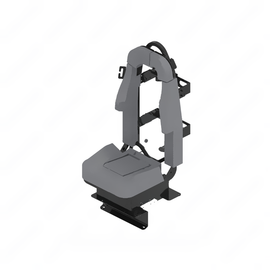 SET 185980CG38 SEAT-STATIC,SCBA,GRAY CRDR,CTR