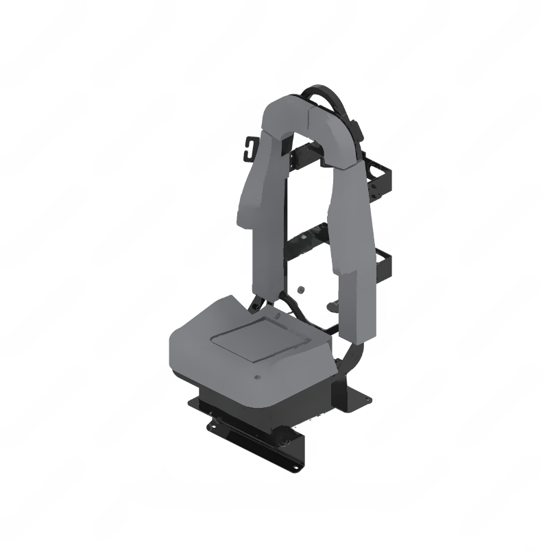SET 185980LG402 SEAT-STATIC,SCBA,GRY VNYL/CRDR