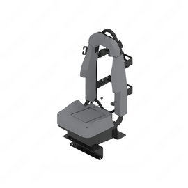 SET 185980LG402 SEAT-STATIC,SCBA,GRY VNYL/CRDR