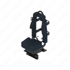 SET 185980VG708 SEAT-STATIC,SCBA,BLK VL/VL,CTR