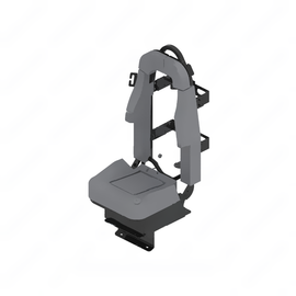 SET 185981LG402 SEAT-STATIC,SCBA,GRY VNYL/CRDR